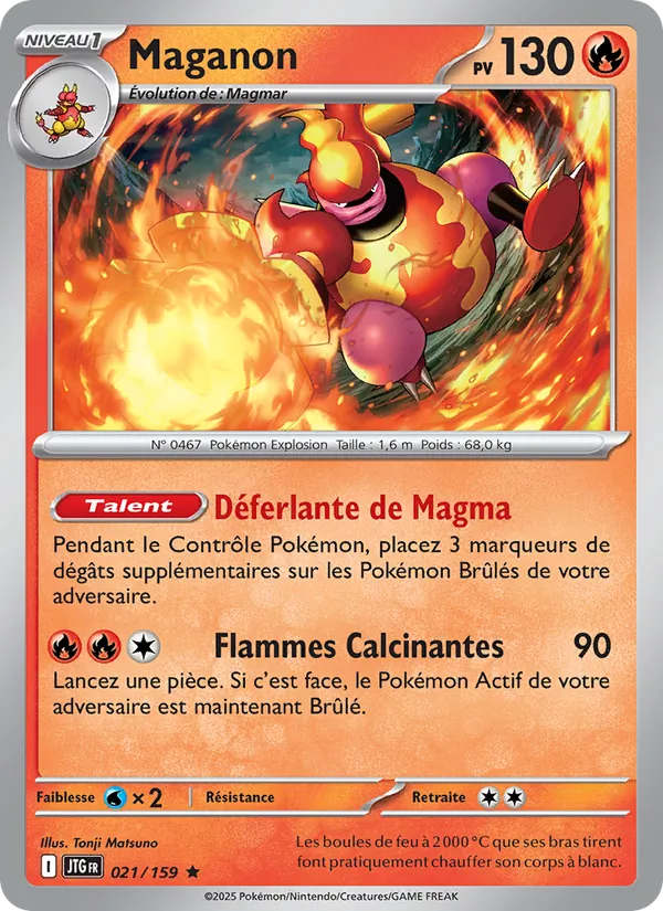 Carte Pokémon Maganon 021/159 de l'extension Aventures Ensemble