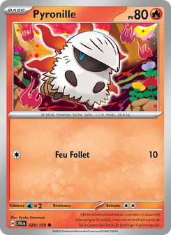 Carte Pokémon Pyronille 028
