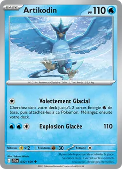 Carte Pokémon Artikodin 032
