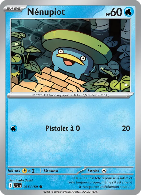 Carte Pokémon Nénupiot 035/159 de l'extension Aventures Ensemble