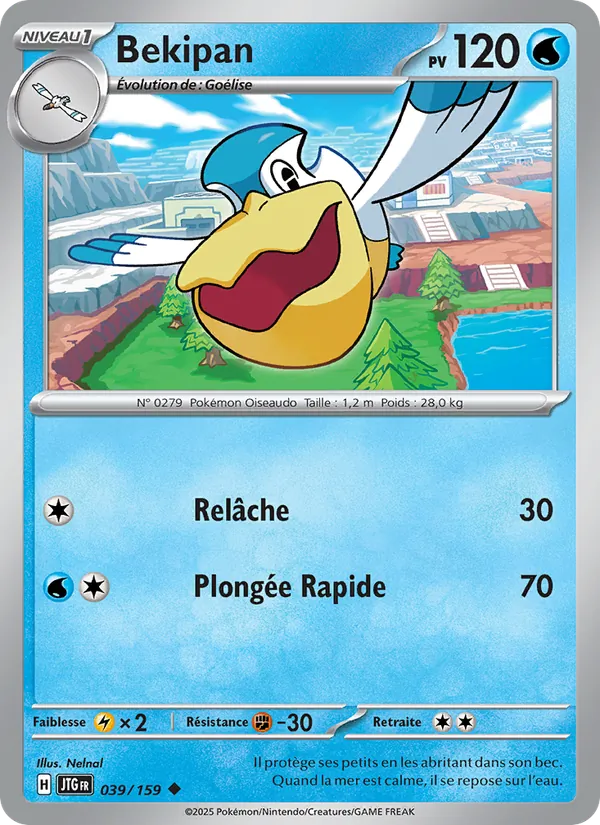 Carte Pokémon Bekipan 039/159 de l'extension Aventures Ensemble