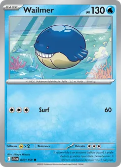 Carte Pokémon Wailmer 040
