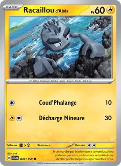 Carte Pokémon Racaillou d'Alola 044 — Aventures Ensemble