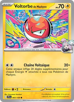 Carte Pokémon Voltorbe de Mashynn 047