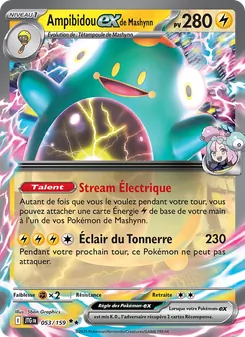Carte Pokémon Ampibidou-ex de Mashynn 053