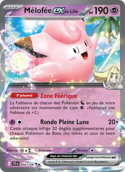 Carte Pokémon Mélofée-ex de Lilie 056