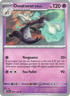 Carte Pokémon Ossatueur d'Alola 057