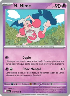 Carte Pokémon M. Mime 058