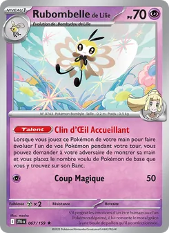 Carte Pokémon Rubombelle de Lilie 067
