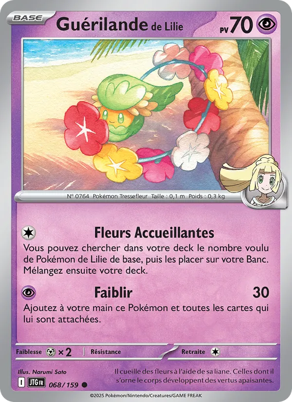 Carte Pokémon Guérilande de Lilie 068/159 de l'extension Aventures Ensemble