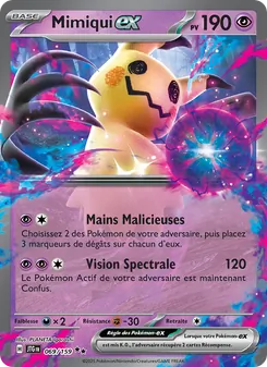 Carte Pokémon Mimiqui-ex 069 — Aventures Ensemble