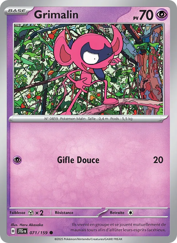 Carte Pokémon Grimalin 071/159 de l'extension Aventures Ensemble