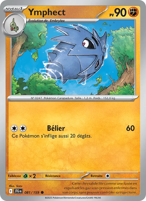 Carte Pokémon Ymphect 081/159 de l'extension Aventures Ensemble