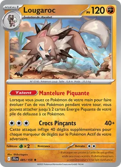 Carte Pokémon Lougaroc 085