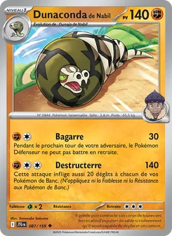 Carte Pokémon Dunaconda de Nabil 087