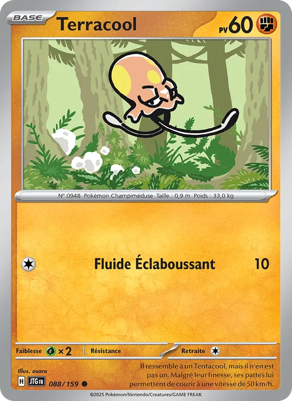 Carte Pokémon Terracool 088/159 de l'extension Aventures Ensemble