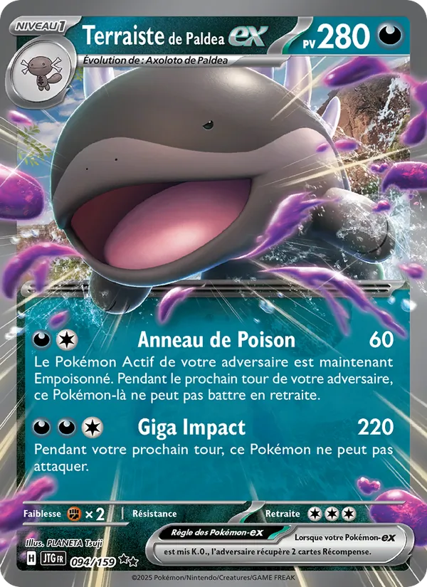 Carte Pokémon Terraiste de Paldea-ex 094/159 de l'extension Aventures Ensemble
