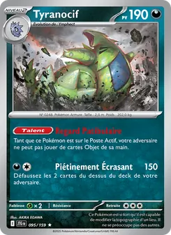 Carte Pokémon Tyranocif 095