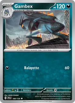 Carte Pokémon Gambex 100