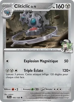 Carte Pokémon Cliticlic de N 105