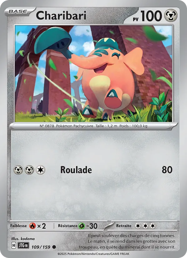 Carte Pokémon Charibari 109/159 de l'extension Aventures Ensemble