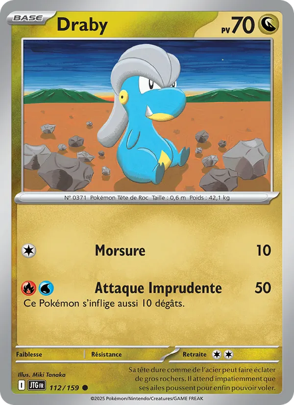 Carte Pokémon Draby 112/159 de l'extension Aventures Ensemble