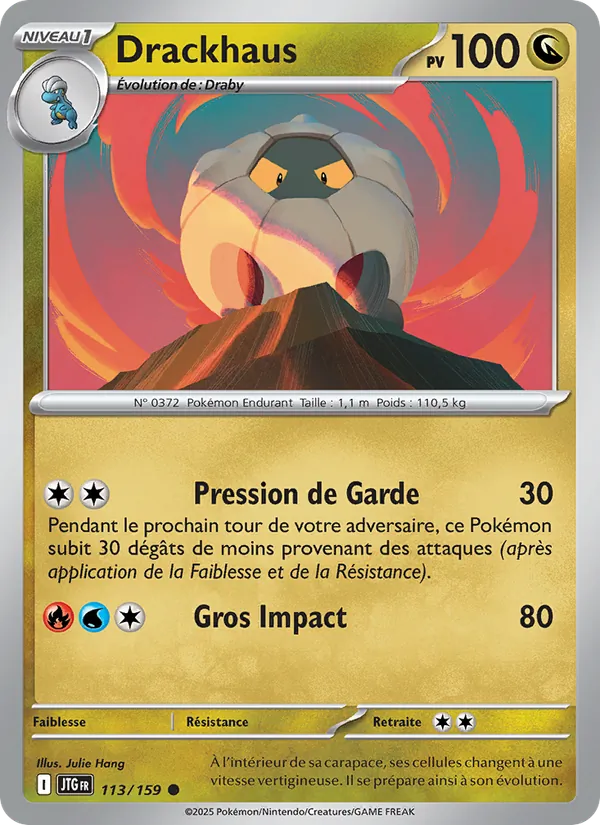 Carte Pokémon Drackhaus 113/159 de l'extension Aventures Ensemble