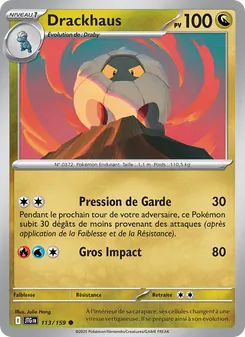 Carte Pokémon Drackhaus 113 — Aventures Ensemble