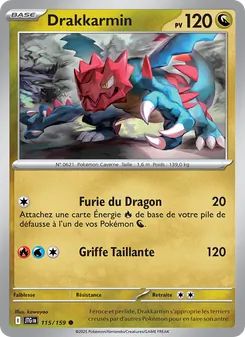 Carte Pokémon Drakkarmin 115 — Aventures Ensemble