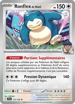 Carte Pokémon Ronflex de Nabil 117 — Aventures Ensemble