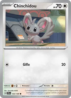 Carte Pokémon Chinchidou 125