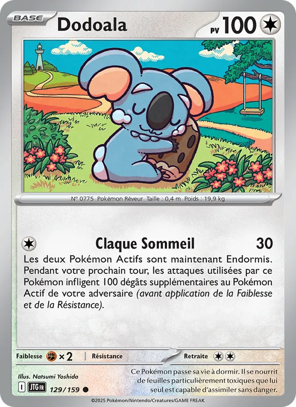 Carte Pokémon Dodoala 129/159 de l'extension Aventures Ensemble