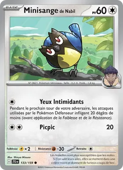 Carte Pokémon Minisange de Nabil 133