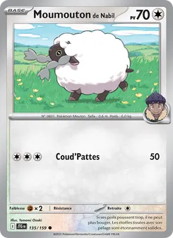 Carte Pokémon Moumouton de Nabil 135