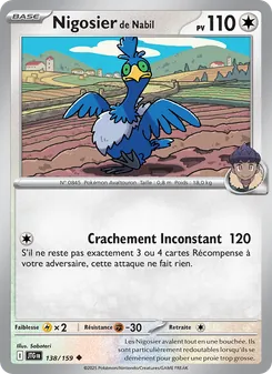 Carte Pokémon Nigosier de Nabil 138 — Aventures Ensemble