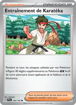 Carte Pokémon Entraînement de Karatéka 144