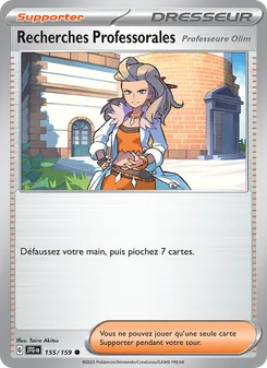 Carte Pokémon Recherches Professorales 155
