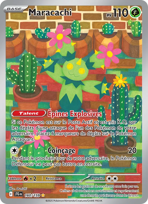 Carte Pokémon Maracachi 160/159 de l'extension Aventures Ensemble