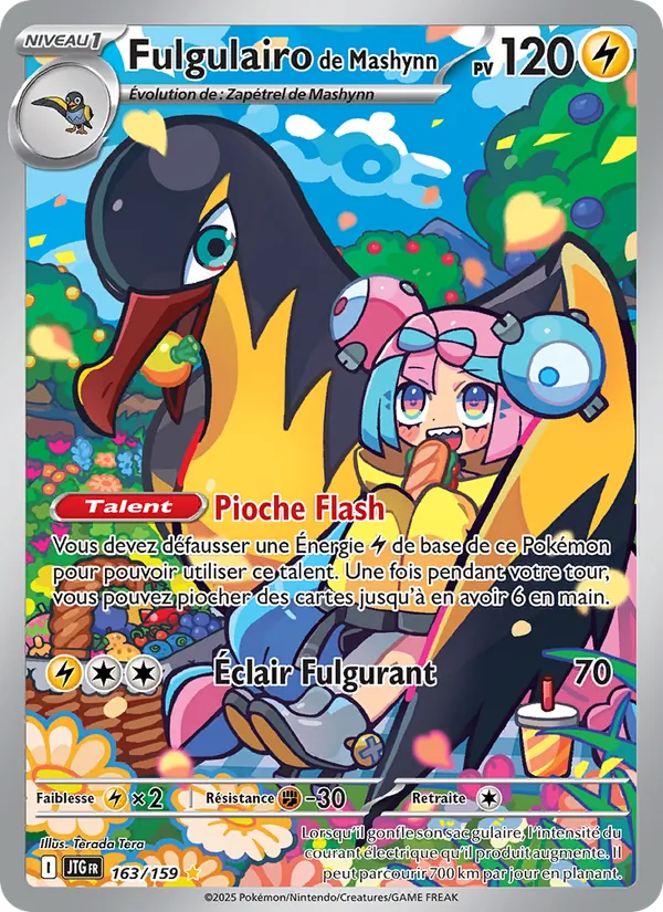 Carte Pokémon Fulgulairo de Mashynn 163/159 de l'extension Aventures Ensemble
