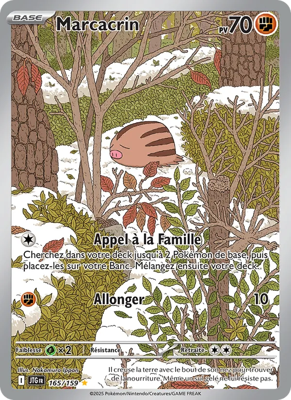 Carte Pokémon Marcacrin 165/159 de l'extension Aventures Ensemble