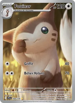 Carte Pokémon Fouinar 168