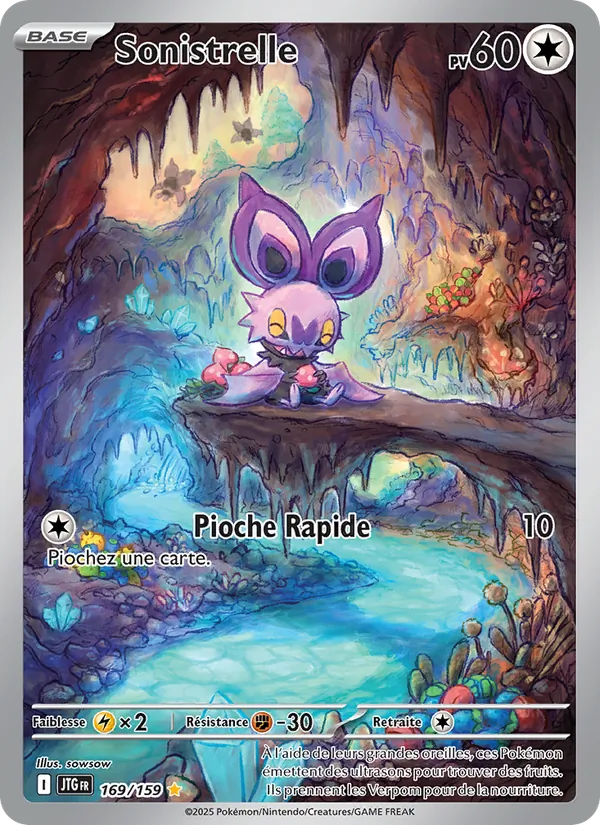 Carte Pokémon Sonistrelle 169/159 de l'extension Aventures Ensemble