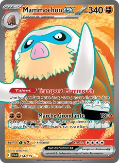 Carte Pokémon Mammochon-ex 174