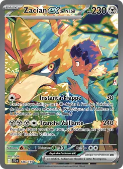 Carte Pokémon Zacian-ex de Nabil 186 — Aventures Ensemble