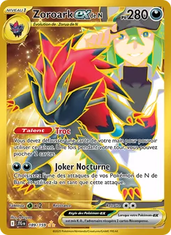 Carte Pokémon Zoroark-ex de N 189 — Aventures Ensemble