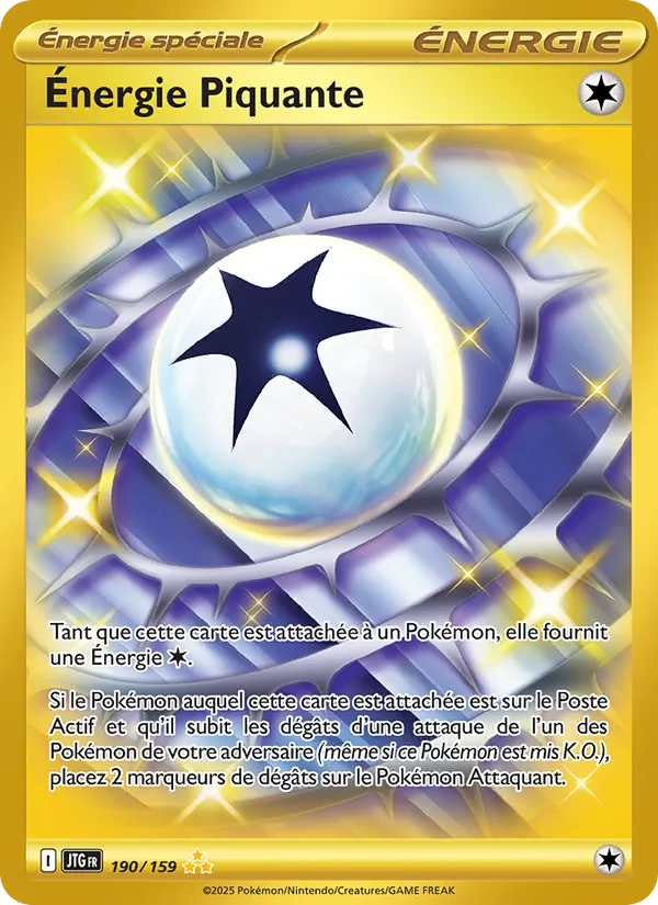 Carte Pokémon Énergie Piquante 190/159 de l'extension Aventures Ensemble