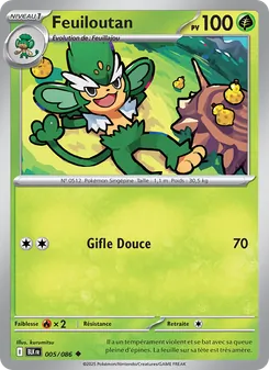 Carte Pokémon Feuiloutan 005 — Foudre Noire