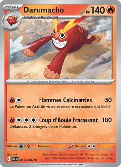 Carte Pokémon Darumacho 014 — Foudre Noire