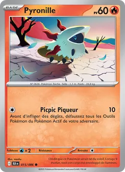 Carte Pokémon Pyronille 015 — Foudre Noire
