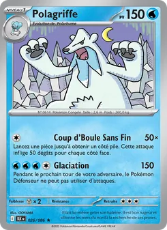 Carte Pokémon Polagriffe 026 — Foudre Noire